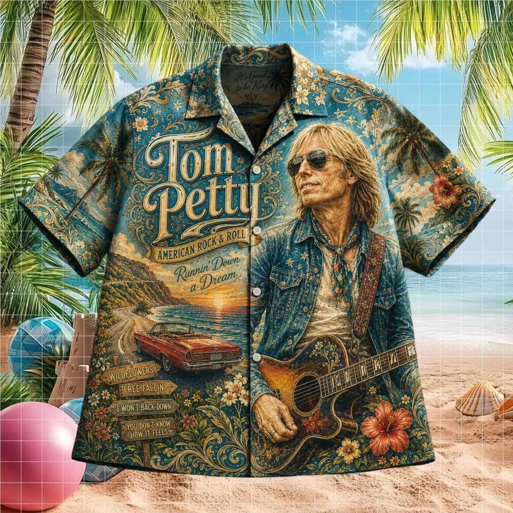 Tom Petty American Rock Roll Vintage Retro Fans Unisex Aloha Shirt