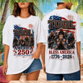 Tool Band Bless America 1776 To 2026 Freedom Graphic Shirt - Limotees LLC