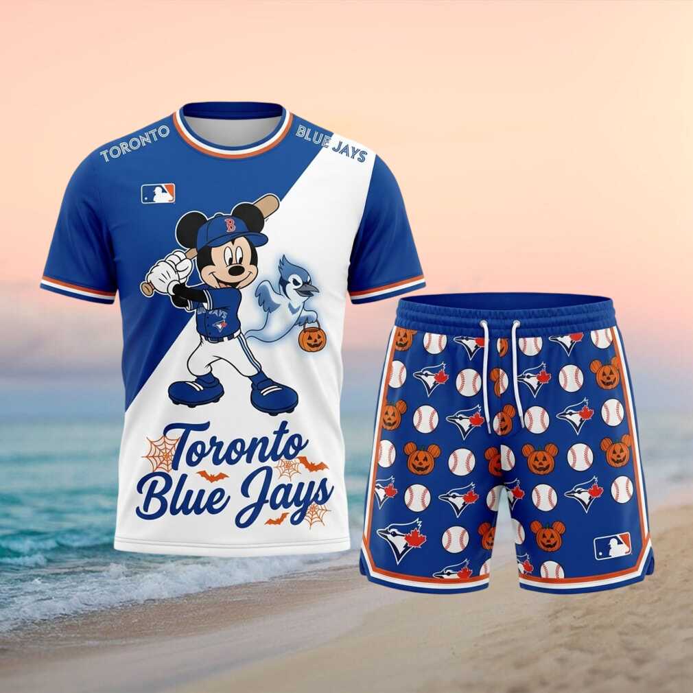 Toronto Blue Jays Mickey Mouse Halloween Ghost Baseball Shirt