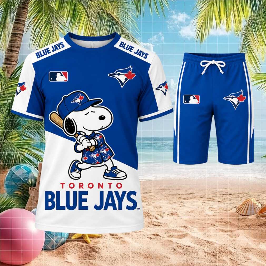 Toronto Blue Jays Snoopy Baseball Cartoon Character Shirt