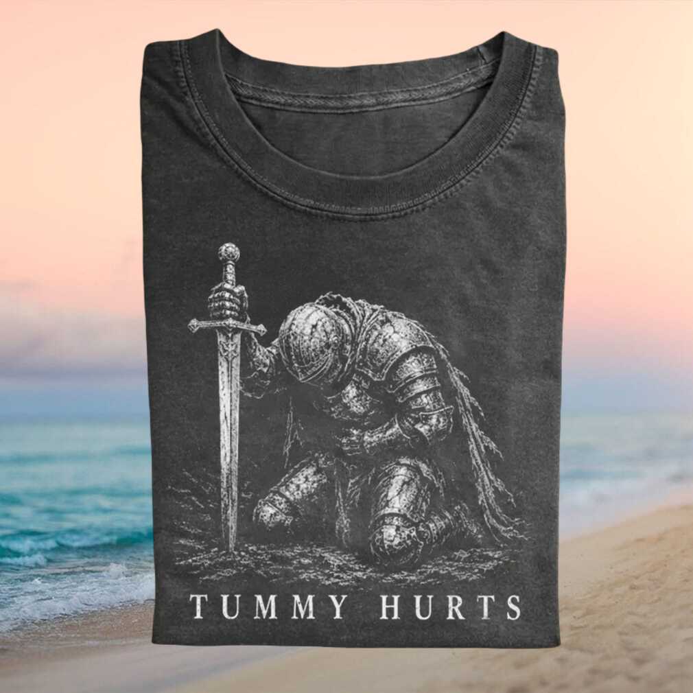 Tummy Hurts Knight Dark Souls Meme Vintage Concert Tour 2026 Shirt