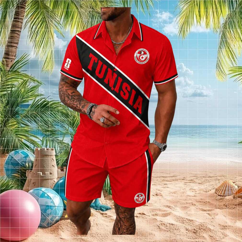 Tunisia Soccer World Cup 2026 Button Down Shirt - Limotees LLC