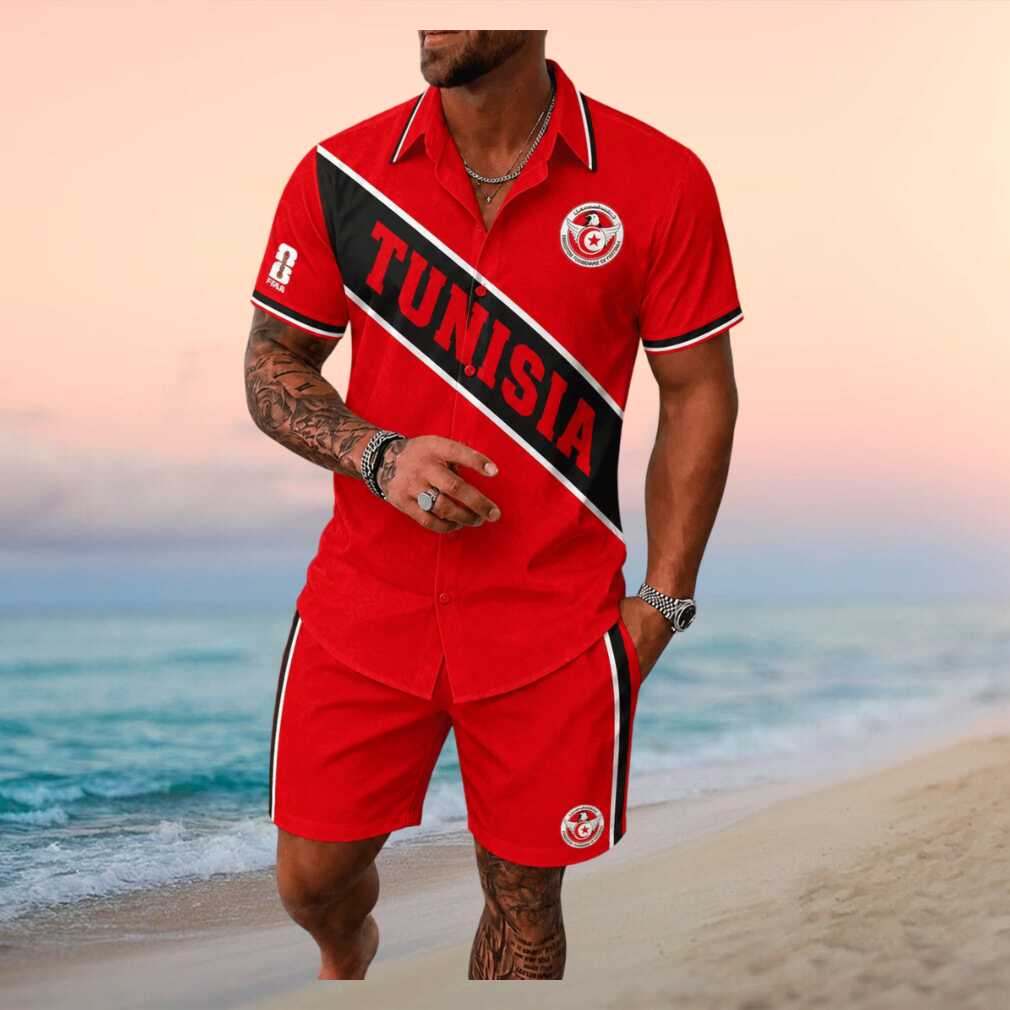 Tunisia Soccer World Cup 2026 Button Down Shirt - Limotees LLC