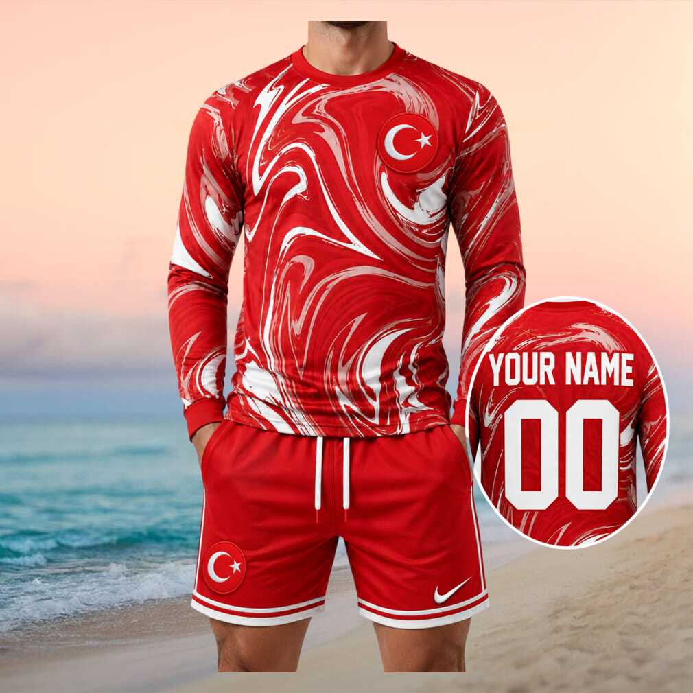 Turkey Football National Team Fan Crest Red Shirt - Limotees LLC
