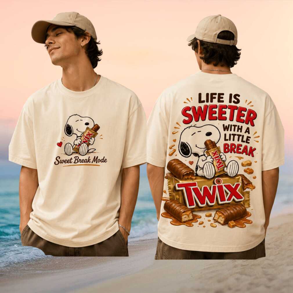 Twix Chocolate Bar Snoopy Sweet Break Mode Shirt