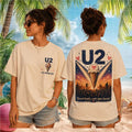 U2 Ice Cream Day Sweet Treats Wide Open Hearts Vintage Retro Music Concert Fans Shirt - Limotees LLC