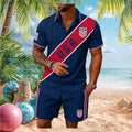 USA Soccer Team Patriotic Red White Blue Shirt - Limotees LLC