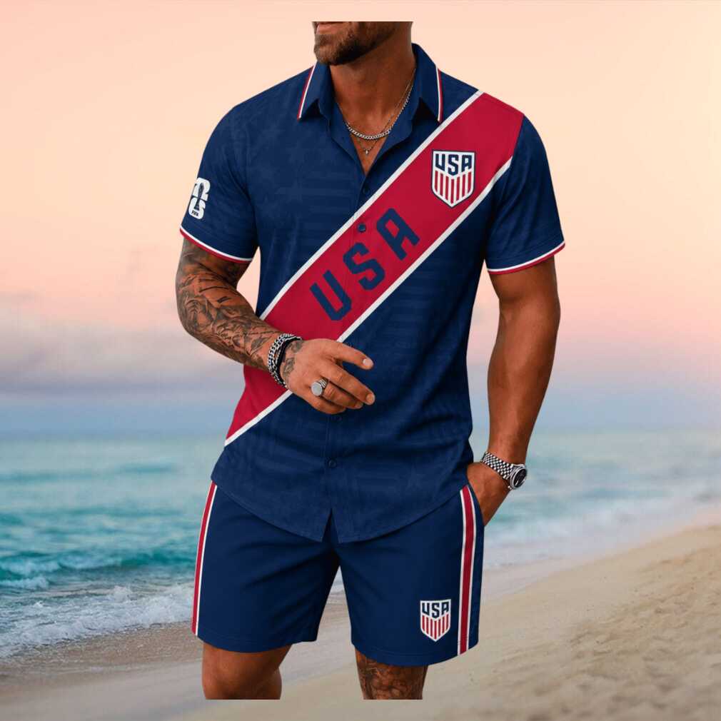 USA Soccer Team Patriotic Red White Blue Shirt - Limotees LLC