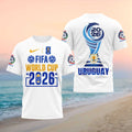 Uruguay 2026 FIFA World Cup National Team Soccer Tournament Fan Sport Shirt