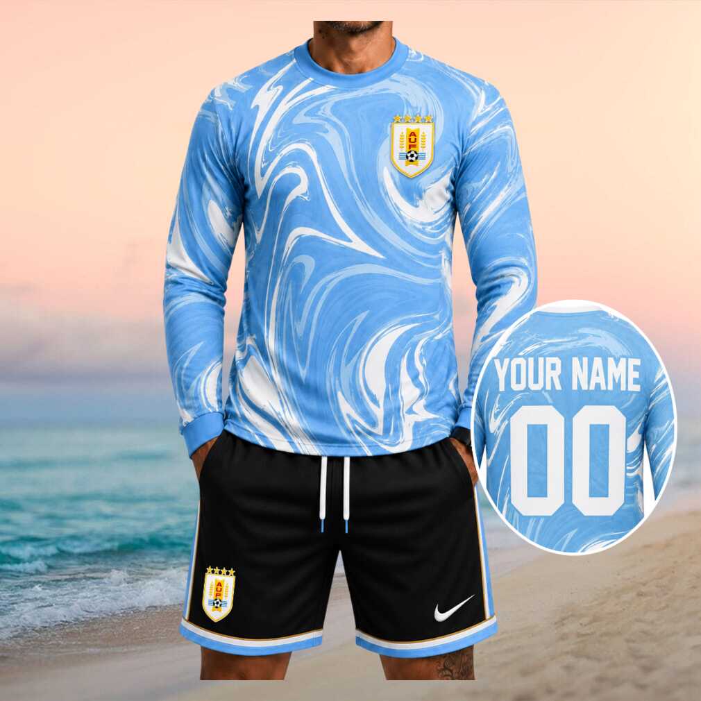Uruguay National Football Team Copa America 2026 Marble Fan Kit Men Shirt - Limotees LLC