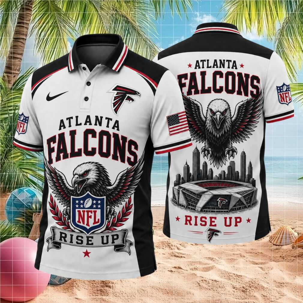 Atlanta Falcons Rise Up Stadium Skyline Wings Football Shirt - Limotees LLC