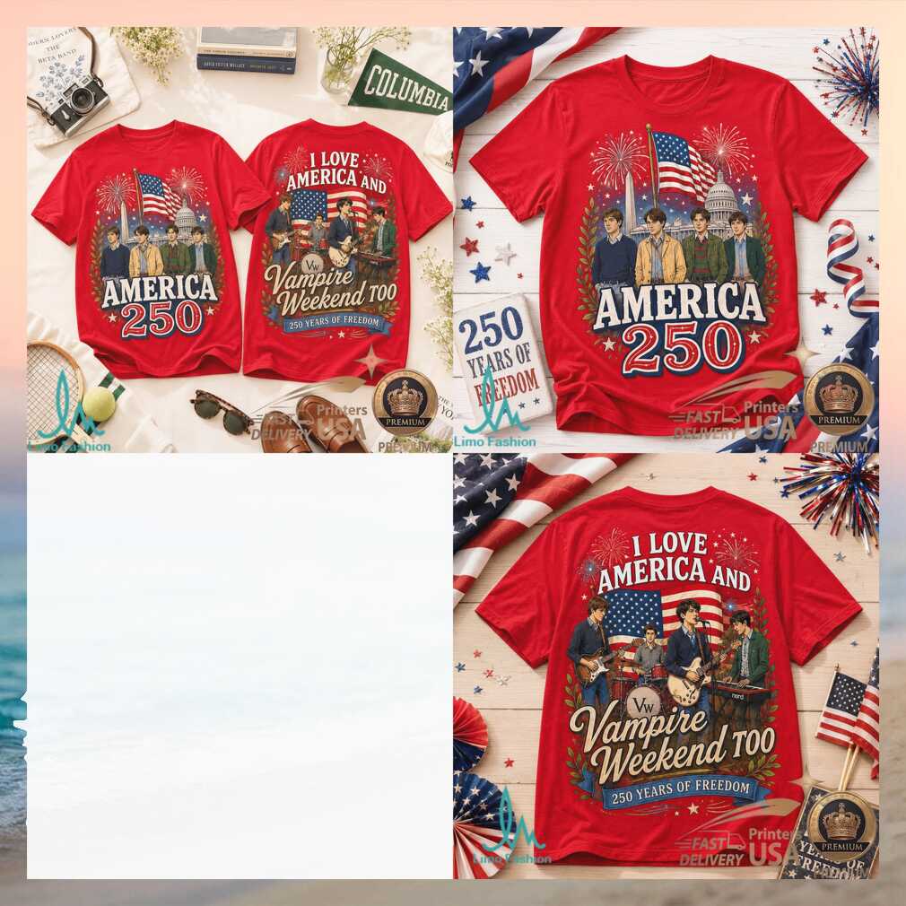 Vampire Weekend America 250 Years Of Freedom Patriotic Shirt - Limotees LLC