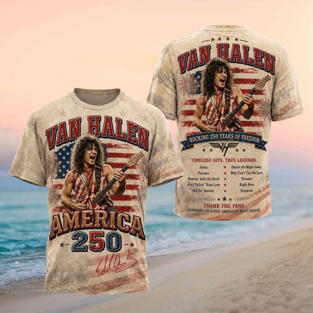 Van Halen America 250 Rock Legend Iconic American Shirt - Limotees LLC