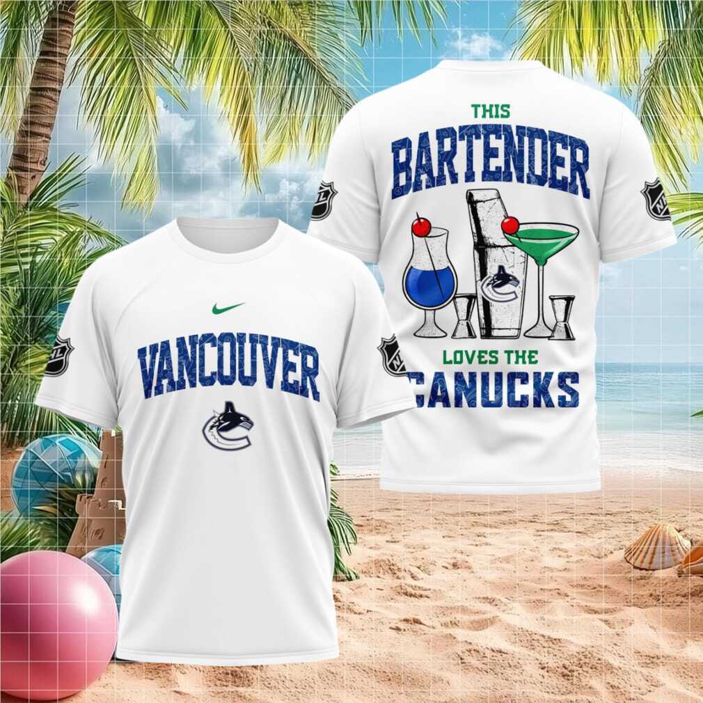 Vancouver Canucks Bartender Fan Hockey Graphic Shirt - Limotees LLC
