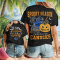 Vancouver Canucks Spooky Season Halloween Pumpkin Shirt