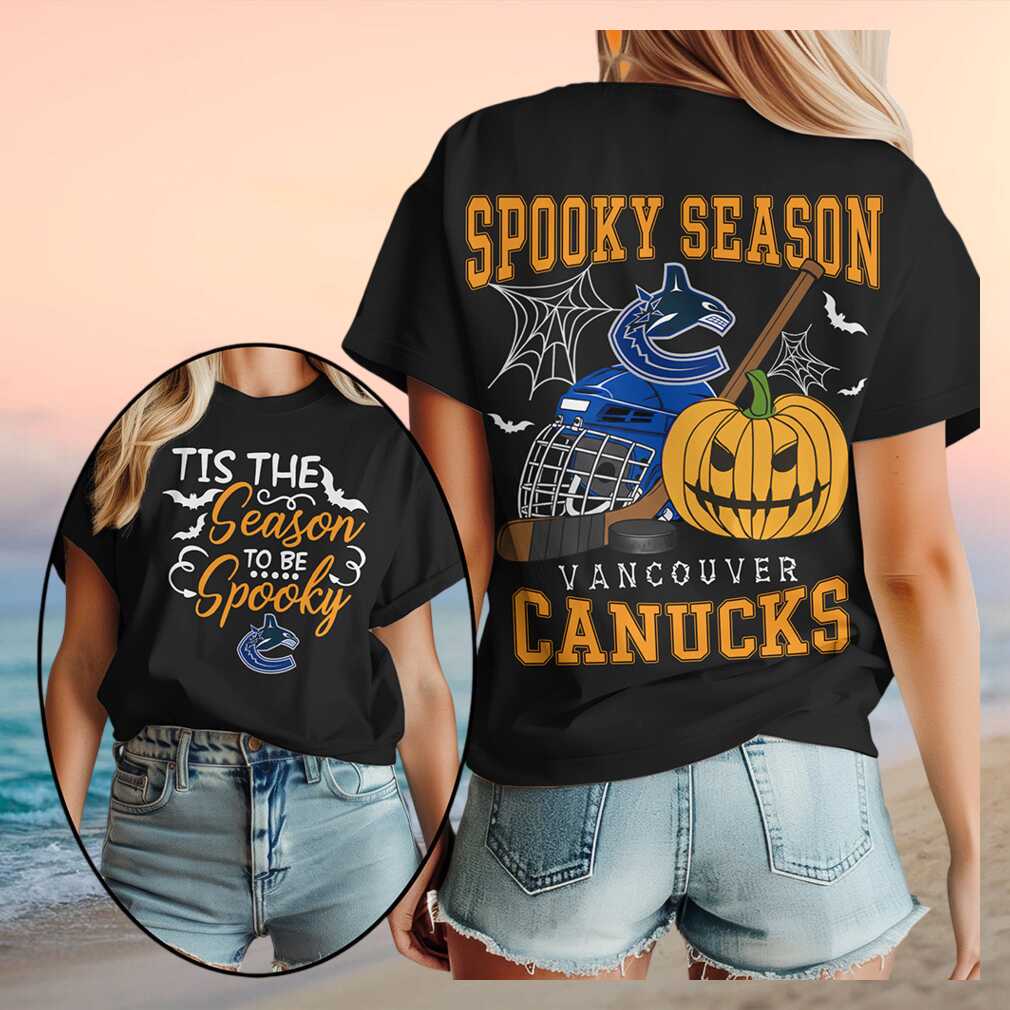 Vancouver Canucks Spooky Season Halloween Pumpkin Shirt