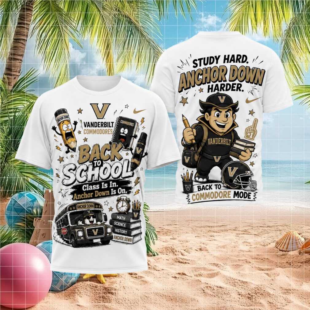 Vanderbilt Commodores Anchor Back To School Commodore Shirt
