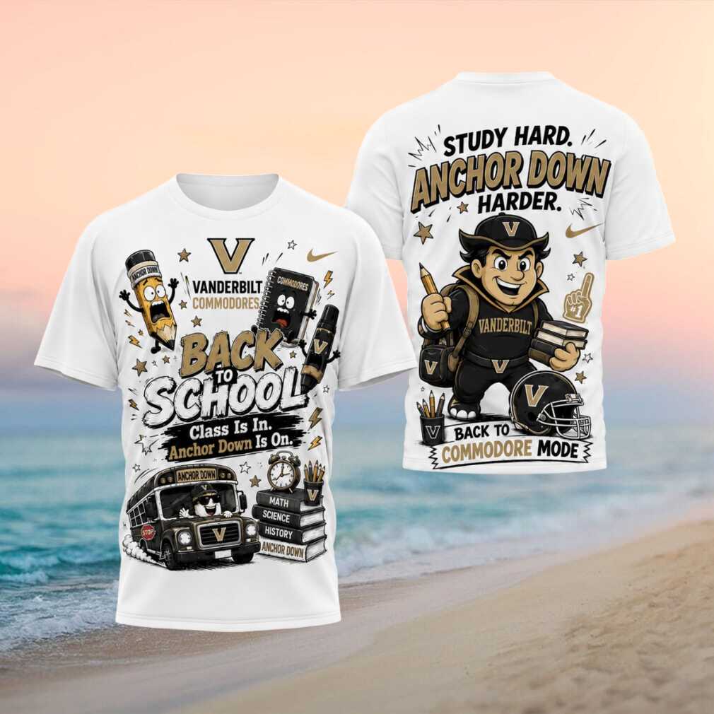 Vanderbilt Commodores Anchor Back To School Commodore Shirt