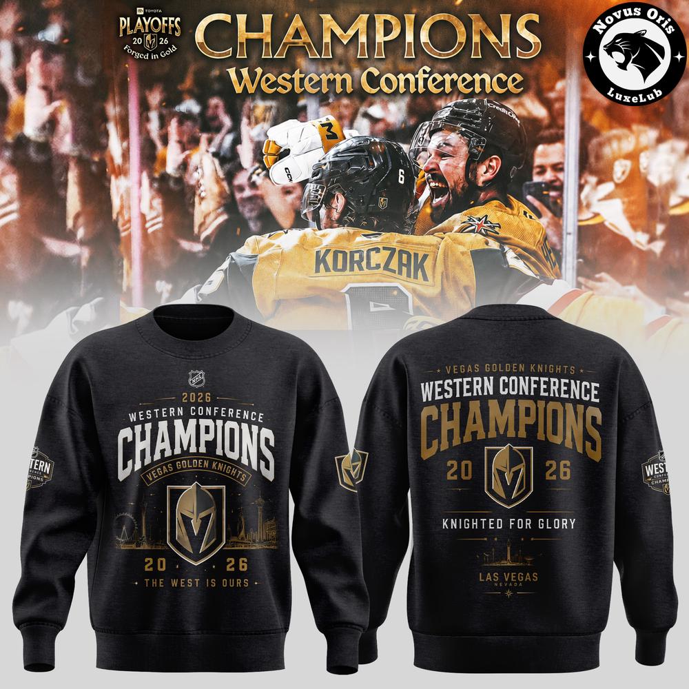 Vegas Golden Knights 2026 Western Conference Champions Sweatshirt
