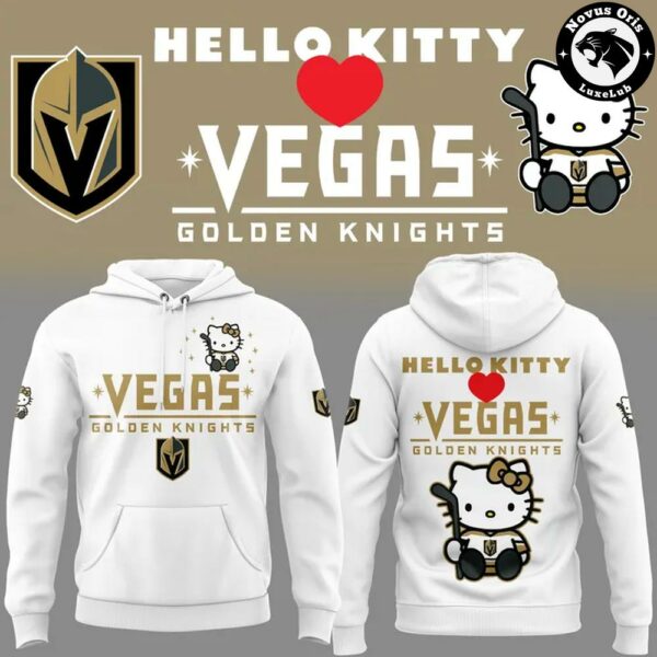 Vegas Golden Knights x Hello Kitty Hockey Cute Limited Edition Hoodie