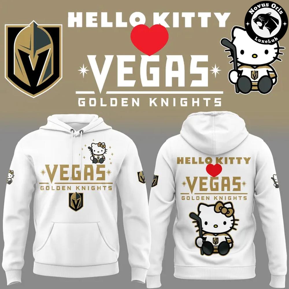 Vegas Golden Knights x Hello Kitty Hockey Cute Limited Edition Hoodie
