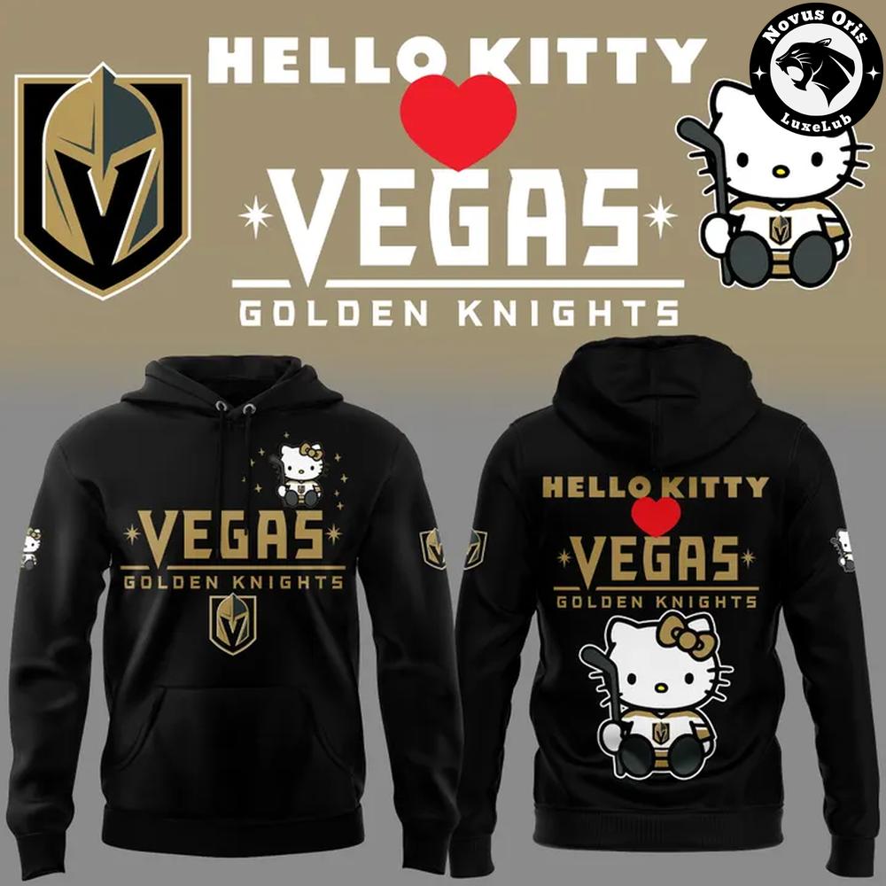 Vegas Golden Knights x Hello Kitty Hockey Cute Limited Edition Hoodie