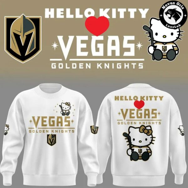 Vegas Golden Knights x Hello Kitty Hockey Cute Limited Edition Sweatshirt