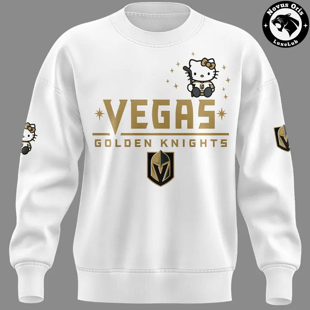 Vegas Golden Knights x Hello Kitty Hockey Cute Limited Edition Sweatshirt
