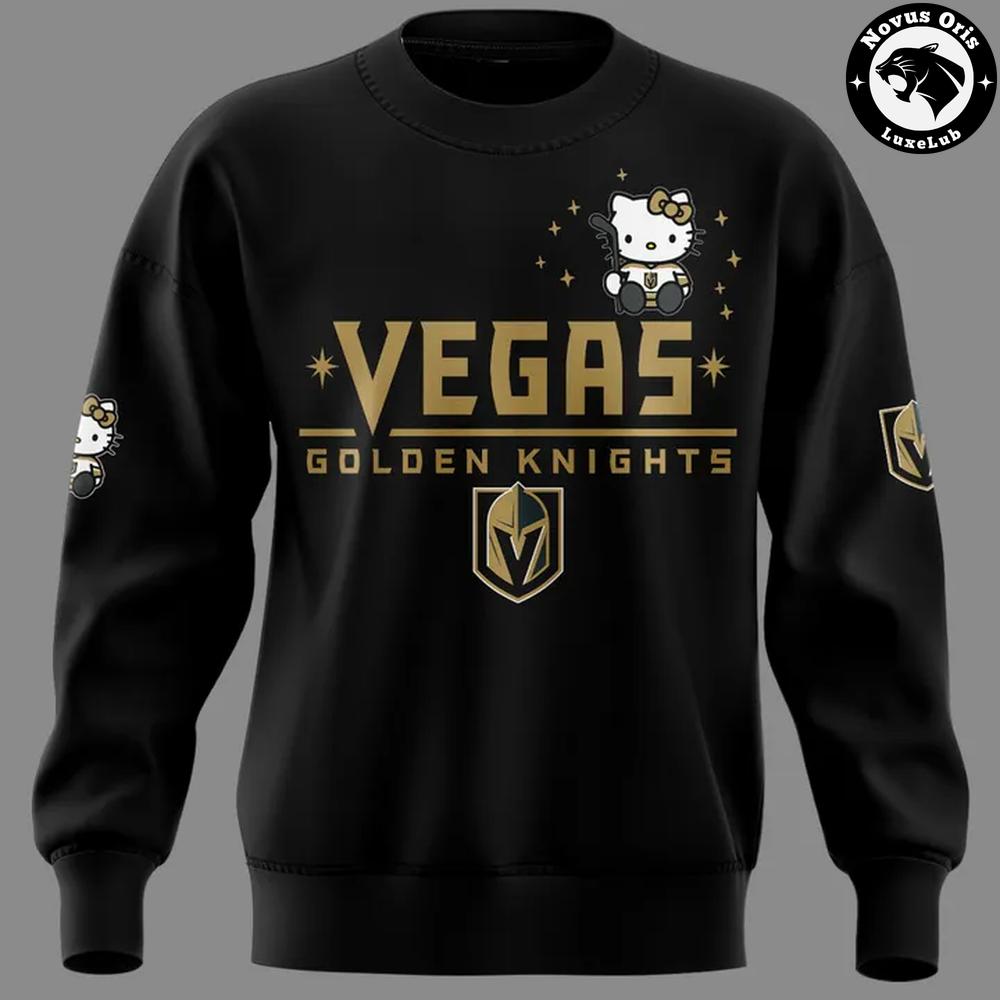 Vegas Golden Knights x Hello Kitty Hockey Cute Limited Edition Sweatshirt