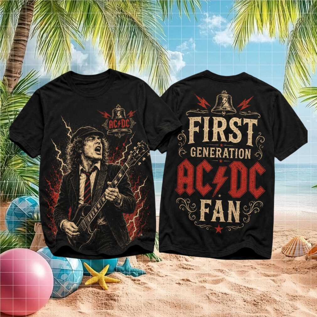 Vintage ACDC First Generation Fan Retro Rock Band Shirt