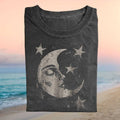 Vintage Celestial Crescent Moon and Stars Mystical Witchy Boho Magic Shirt - Limotees LLC