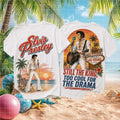 Vintage Elvis Presley Still The King Las Vegas Concert White Unisex Fans Shirt - Limotees LLC