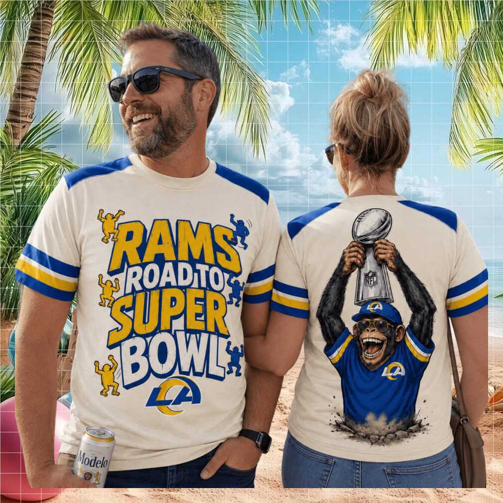 Los Angeles Rams Mascot Road To Super Bowl Football Fan Shirt - Limotees LLC