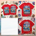 Volkswagen Bug Bus America 250 Years of Freedom Patriotic Shirt - Limotees LLC