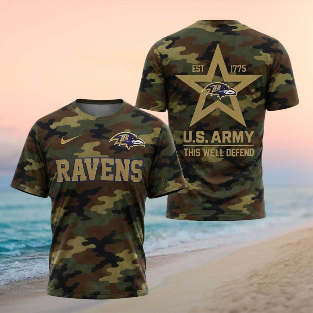 Baltimore Ravens US Army Camo Football Shirt