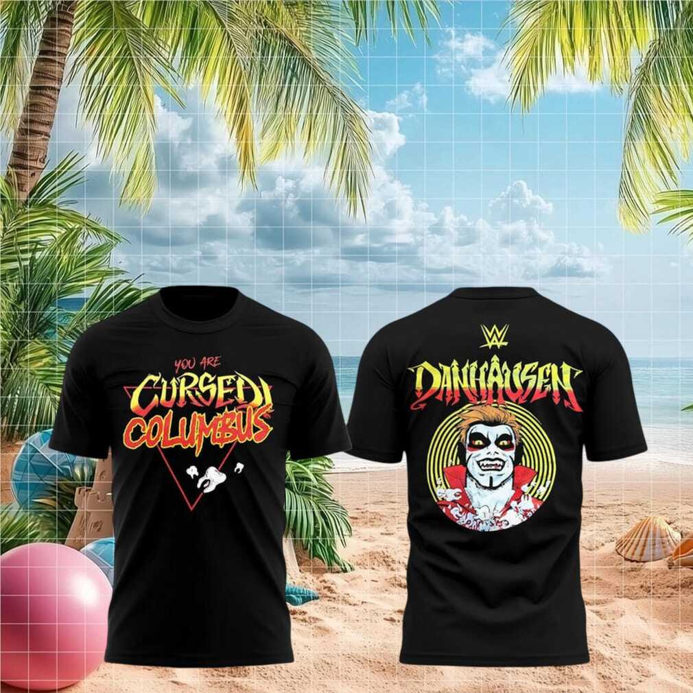WWE Danhausen You Are Cursed Columbus Wrestling Fan Vintage Black Shirt