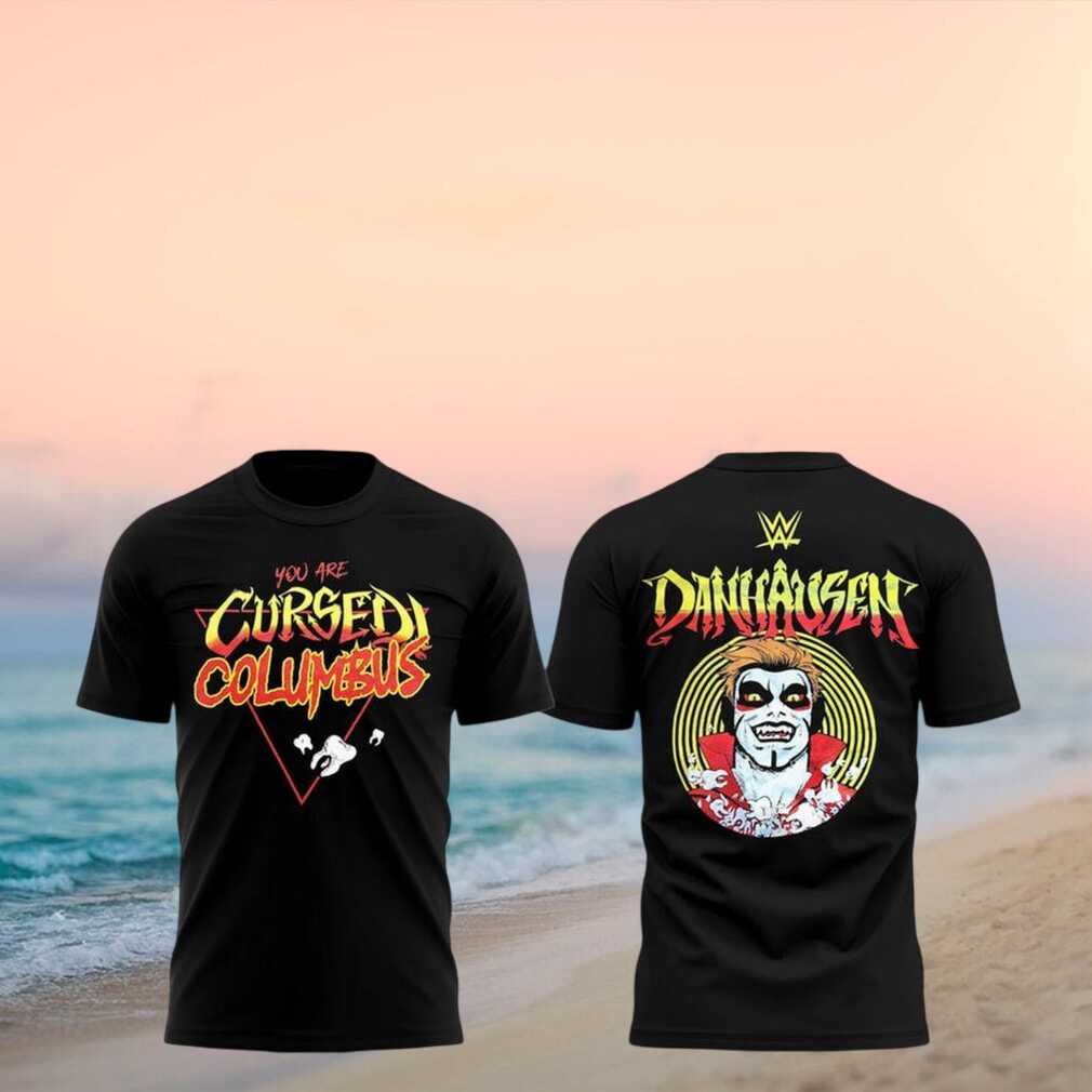 WWE Danhausen You Are Cursed Columbus Wrestling Fan Vintage Black Shirt