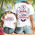 Washington Capitals Nurse Medical Stethoscope Just A Nurse Shirt
