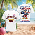 Washington Commanders 250th Anniversary American Eagle Shirt - Limotees LLC