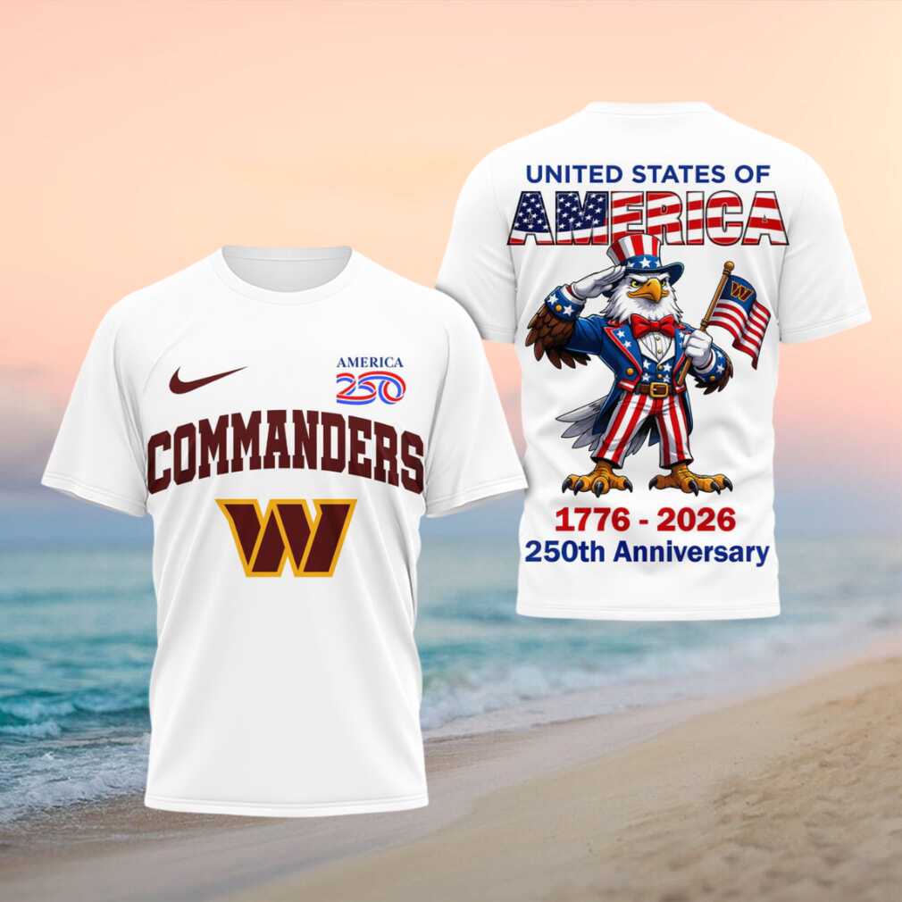 Washington Commanders 250th Anniversary American Eagle Shirt - Limotees LLC