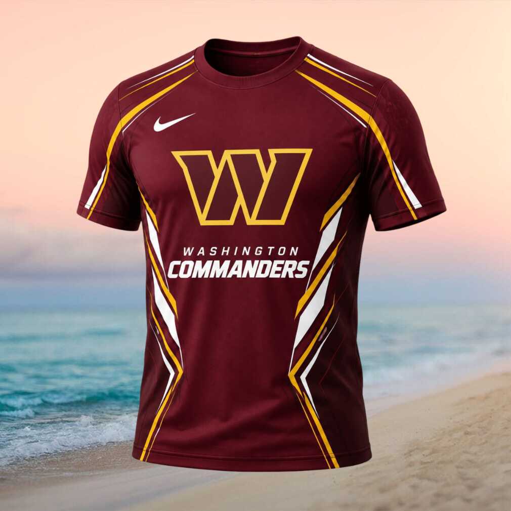 Washington Commanders Football Graphic Print Sport Shirt