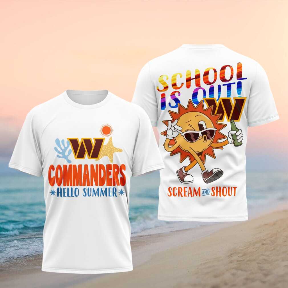 Washington Commanders Hello Summer School Is Out 2026 Shirt