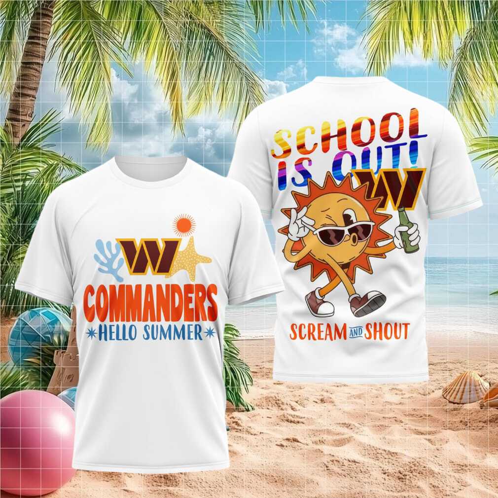 Washington Commanders Hello Summer School Is Out 2026 Shirt
