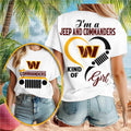 Washington Commanders Jeep Heartbeat Fan Shirt