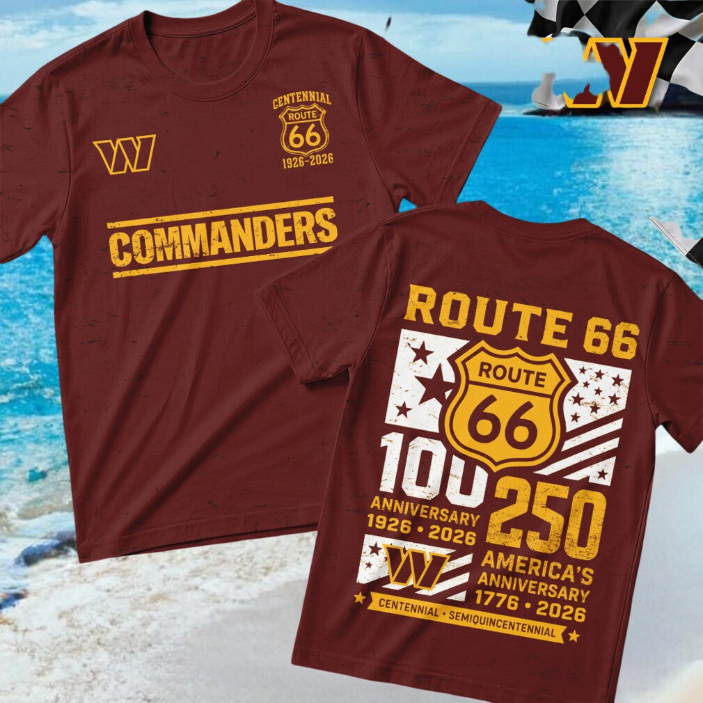 Washington Commanders Route 66 Centennial Anniversary Shirt