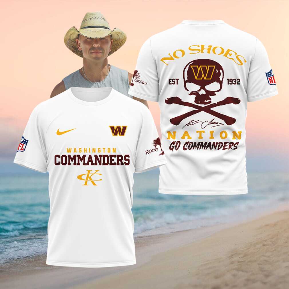 Washington Commanders Skull Go Commanders Football Shirt