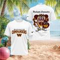 Washington Commanders Taz Football Mascot T Shirt