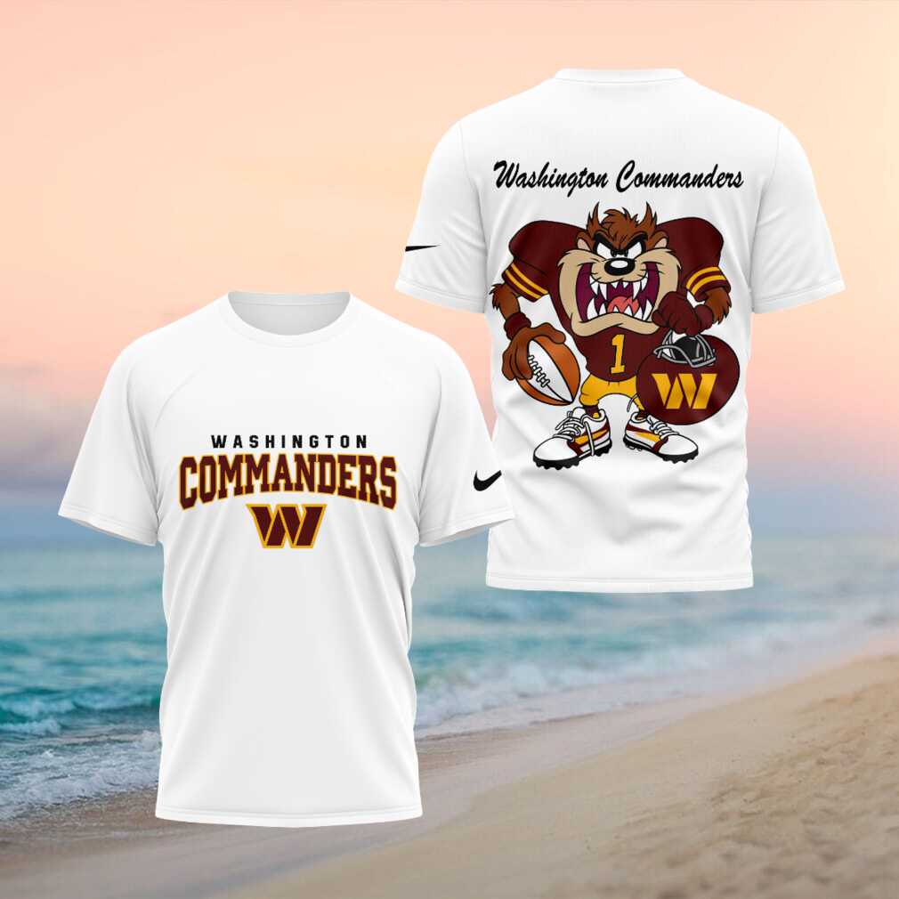 Washington Commanders Taz Football Mascot T Shirt