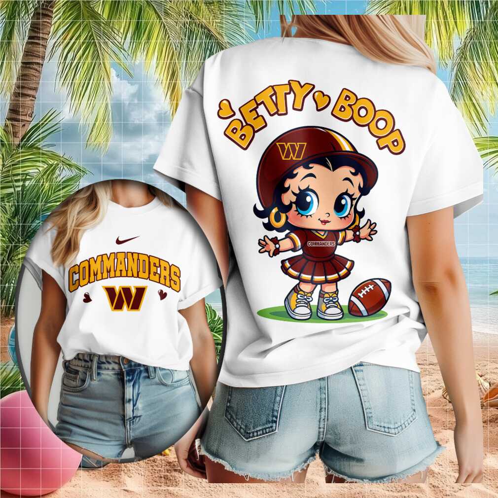 Washington Football Betty Boop Cheerleader Cute Shirt