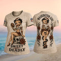 Washington Football Betty Boop Skull Sweet But Deadly Shirt